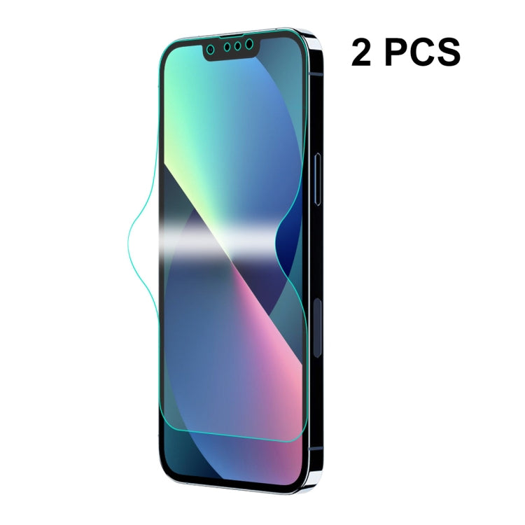 2枚セット ENKAY フルグルー 防爆ハイドロゲルフィルム iPhone 13 / 13 Pro用