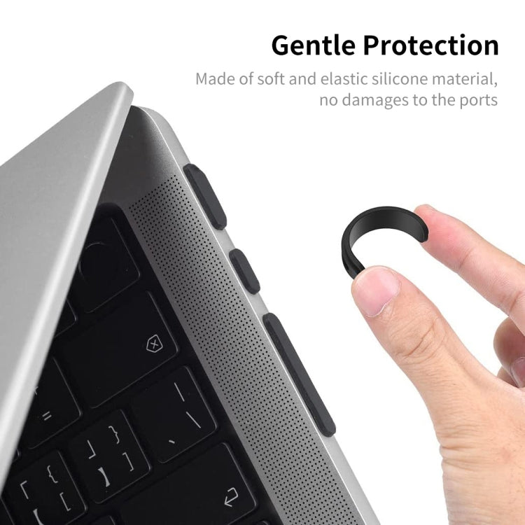 ENKAY Hat-Prince シリコン防塵プラグ MacBook Air 13.6 2022/2024 A2681 (M2) / A3113 (M3) 用