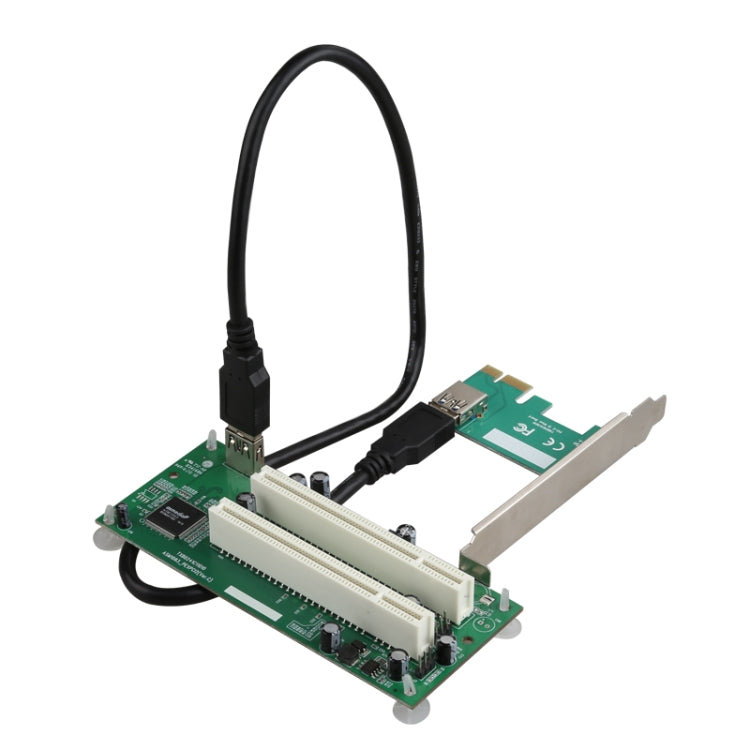 PCIe からデュアル PCI スロットアダプターカード USB 3.0 拡張カード