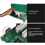 PCIe からデュアル PCI スロットアダプターカード USB 3.0 拡張カード