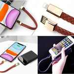 XJ-73 20cm USB から 8ピン ブレスレット充電データケーブル、8ピン、20cm 8ピン