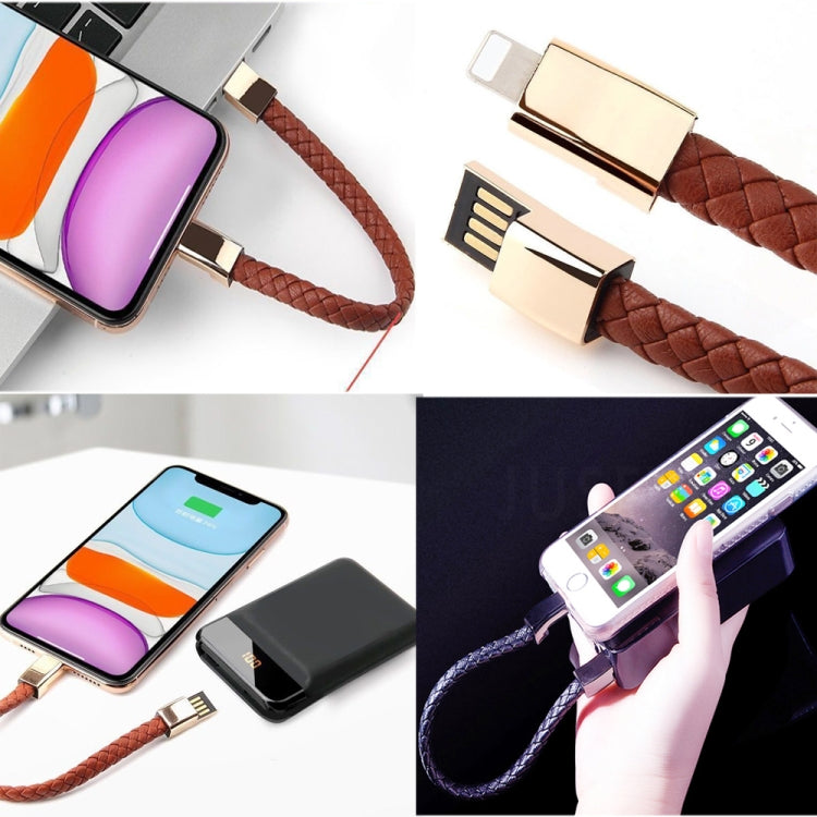 XJ-73 20cm USB から 8ピン ブレスレット充電データケーブル、8ピン、20cm 8ピン