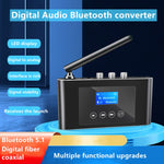 T38 2-in-1 Bluetooth 5.1 レシーバー＆トランスミッター 光デジタルオーディオコンバーター