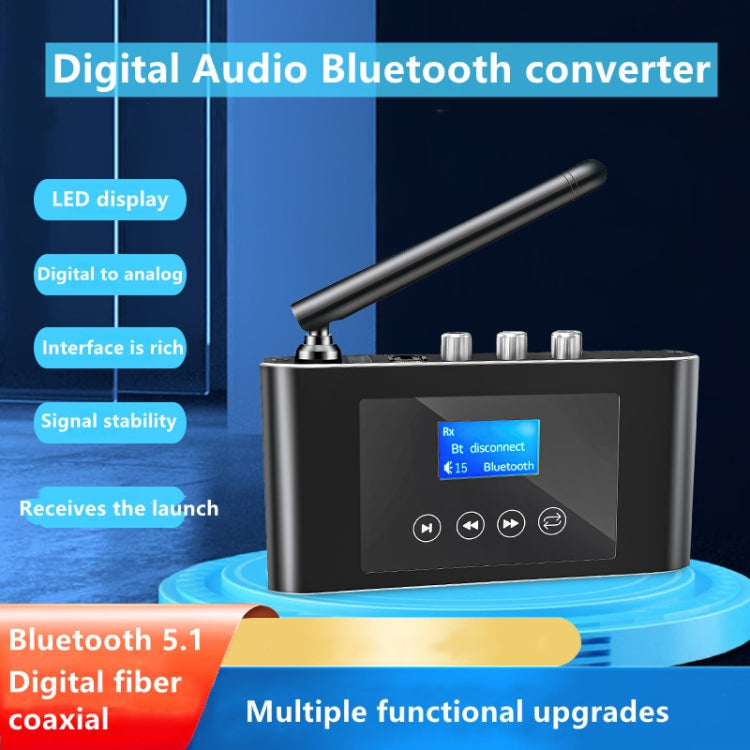 T38 2-in-1 Bluetooth 5.1 レシーバー＆トランスミッター 光デジタルオーディオコンバーター