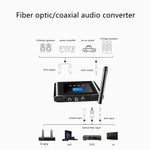 T38 2-in-1 Bluetooth 5.1 レシーバー＆トランスミッター 光デジタルオーディオコンバーター