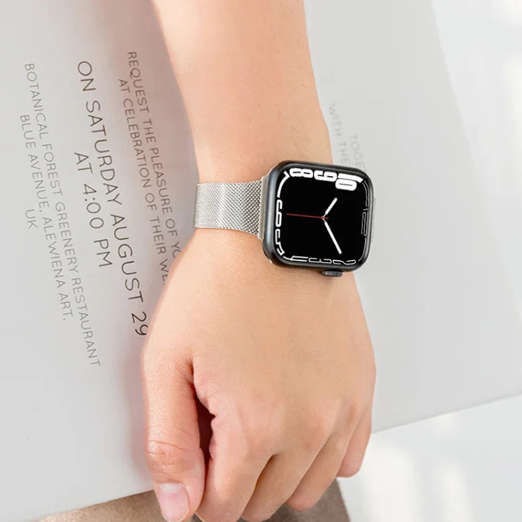 ミラノメタル ウォッチバンド Apple Watchシリーズ用、7 41mm / 6&SE&5&4 40mm / 3&2&1 38mm、7 45mm / 6&SE&5&4 44mm / 3&2&1 42mm