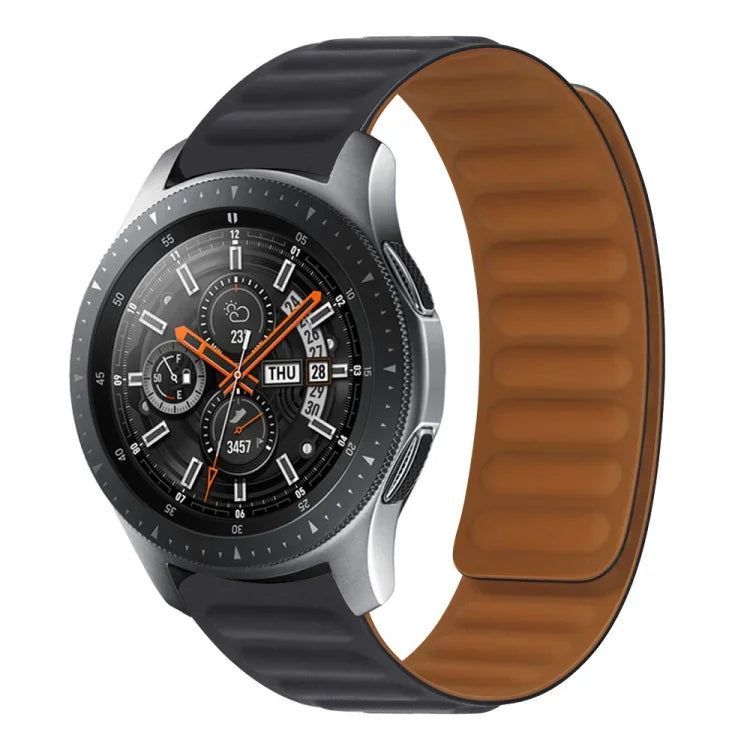 Samsung Galaxy Watch 3 41MM R850、Samsung Galaxy Gear Sport、Samsung Galaxy Watch Active 用シリコン磁気ウォッチストラップ