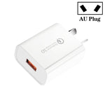 CA-25 QC3.0 USB 3A 急速充電器 携帯電話用、AUプラグ、AUプラグ