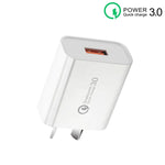 CA-25 QC3.0 USB 3A 急速充電器 携帯電話用、AUプラグ、AUプラグ