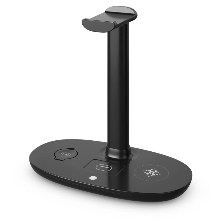 B-15A 4-in-1 ヘッドセットホルダー ワイヤレス充電器 スマートフォン＆iWatch＆AirPods対応