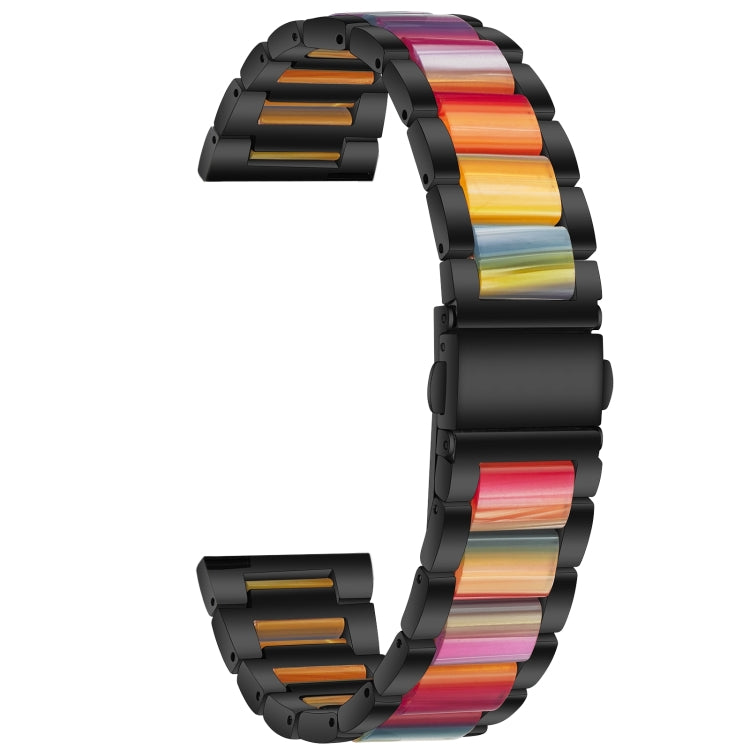 Metal Three Beads + Resin Strap, For Huawei Watch GT 3 46mm / GT Runner, For Huawei Watch GT 3 42mm / Watch GT 2 42mm