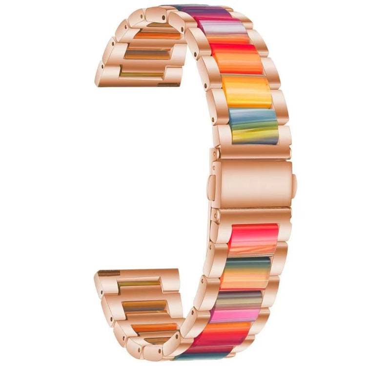 Metal Three Beads + Resin Strap, For Huawei Watch GT 3 46mm / GT Runner, For Huawei Watch GT 3 42mm / Watch GT 2 42mm