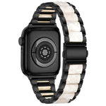 メタル＋レジン ウォッチバンド Apple Watchシリーズ用、7 41mm / 6&SE&5&4 40mm / 3&2&1 38mm、7 45mm / 6&SE&5&4 44mm / 3&2&1 42mm