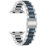 メタル＋レジン ウォッチバンド Apple Watchシリーズ用、7 41mm / 6&SE&5&4 40mm / 3&2&1 38mm、7 45mm / 6&SE&5&4 44mm / 3&2&1 42mm
