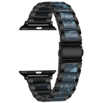メタル＋レジン ウォッチバンド Apple Watchシリーズ用、7 41mm / 6&SE&5&4 40mm / 3&2&1 38mm、7 45mm / 6&SE&5&4 44mm / 3&2&1 42mm