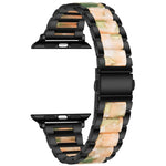メタル＋レジン ウォッチバンド Apple Watchシリーズ用、7 41mm / 6&SE&5&4 40mm / 3&2&1 38mm、7 45mm / 6&SE&5&4 44mm / 3&2&1 42mm