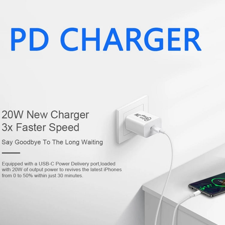 AU-20W PD USB-C / Type-C トラベルチャージャー Type-C to Type-C データケーブル付き、AUプラグ、AUプラグ + 1m PDケーブル、AUプラグ + 2m PDケーブル
