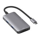 5 イン 1 データ読み取り HUB アダプター SD / TF / CF カード対応、デュアル USB3.0 ポート、デュアル USB3.0+SD / TF / CF カード