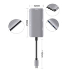 5 イン 1 データ読み取り HUB アダプター SD / TF / CF カード対応、デュアル USB3.0 ポート、デュアル USB3.0+SD / TF / CF カード