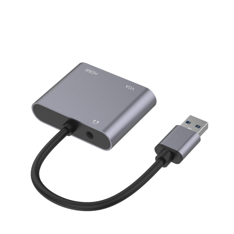3 イン 1 USB から HDMI / VGA / オーディオ HUB アダプター