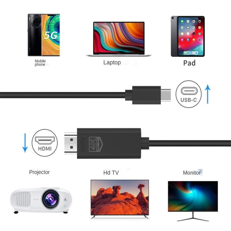 OT-UC503 4K USB タイプC オスから HDMI オス画面ケーブル