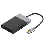 6 イン 1 USB 3.0 から USB3.0 x 2+CF カード+TF カード+SD カード+XQD カード HUB アダプター