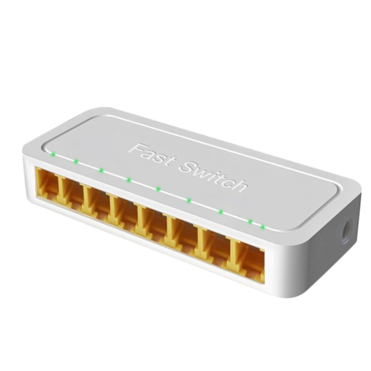 8ポート 100M RJ45 ミニスイッチ ホーム プラグアンドプレイ バイパス アンマネージドネットワークスプリッター 寝室用ネットワーク監視