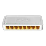 8ポート 100M RJ45 ミニスイッチ ホーム プラグアンドプレイ バイパス アンマネージドネットワークスプリッター 寝室用ネットワーク監視