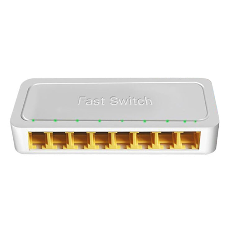8ポート 100M RJ45 ミニスイッチ ホーム プラグアンドプレイ バイパス アンマネージドネットワークスプリッター 寝室用ネットワーク監視