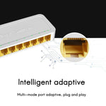 8ポート 100M RJ45 ミニスイッチ ホーム プラグアンドプレイ バイパス アンマネージドネットワークスプリッター 寝室用ネットワーク監視