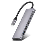 9 イン 1 USB タイプC から HDMI+USB3.0x3+タイプC+PD+SD/TF+オーディオ HUB アダプター、HDMI+USB3.0x3+タイプC+PD+SD/TF+オーディオ からタイプC