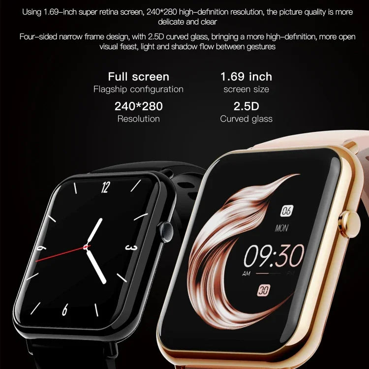Q19 Pro IP67 防水 1.69インチ スマートウォッチ