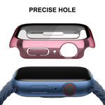 ENKAY Hat-Prince 2-in-1 PCフレーム + 9H強化ガラスケース、Apple Watch Series 8 / 7 41mm用、Apple Watch Series 8 / 7 45mm用