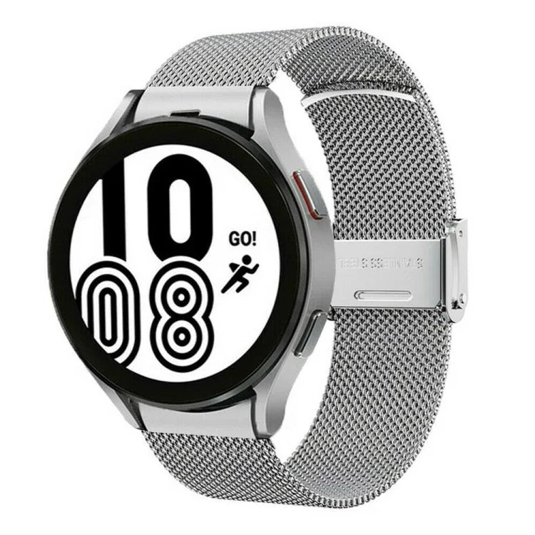ミラノメタルスチールメッシュワンバックルストラップ、Samsung Galaxy Watch 3 41mm対応、Samsung Galaxy Watch 4 Classic 42mm / 46mm対応、Samsung Galaxy Watch 4 40mm / 44mm対応、Samsung Galaxy Gear Sport対応、Samsung Galaxy Gear S2 Classic対応