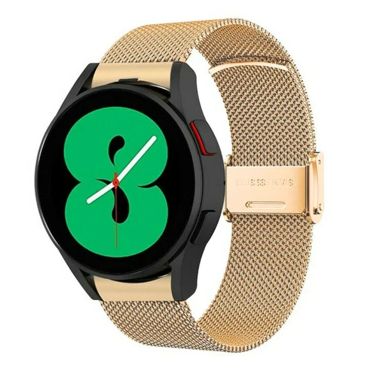 ミラノメタルスチールメッシュワンバックルストラップ、Samsung Galaxy Watch 3 41mm対応、Samsung Galaxy Watch 4 Classic 42mm / 46mm対応、Samsung Galaxy Watch 4 40mm / 44mm対応、Samsung Galaxy Gear Sport対応、Samsung Galaxy Gear S2 Classic対応