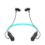 JG4 Flashing LED Neck-mounted Stereo Bluetooth Wireless Earphone