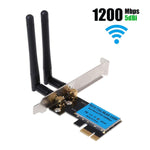 1200Mbps 5G / 2.4G デュアルバンド PCIe 無線ネットワークカード