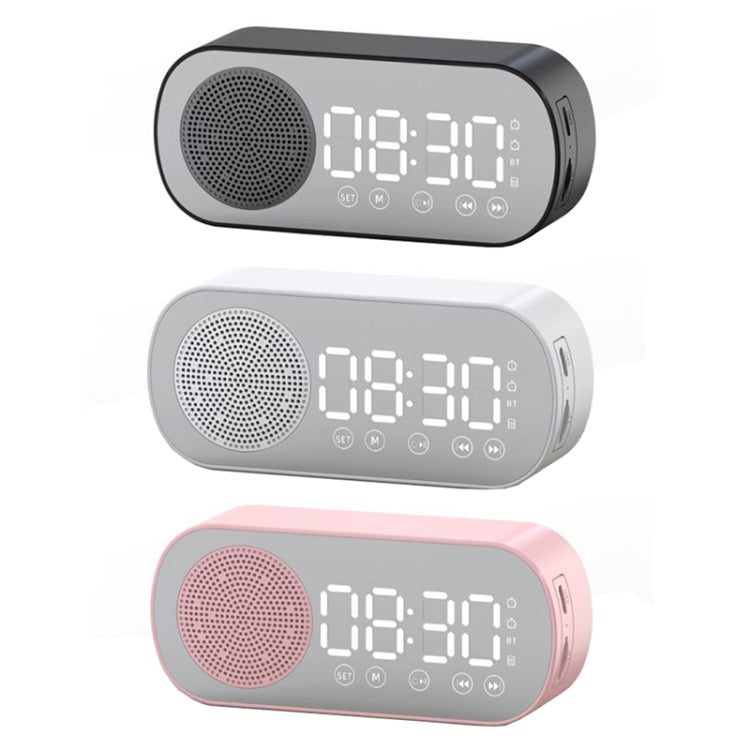 Z7 デジタル Bluetooth 5.0 スピーカー 多機能ミラーアラームクロック FMラジオ Z7（ブラック）、Z7（ホワイト）、Z7（ピンク）