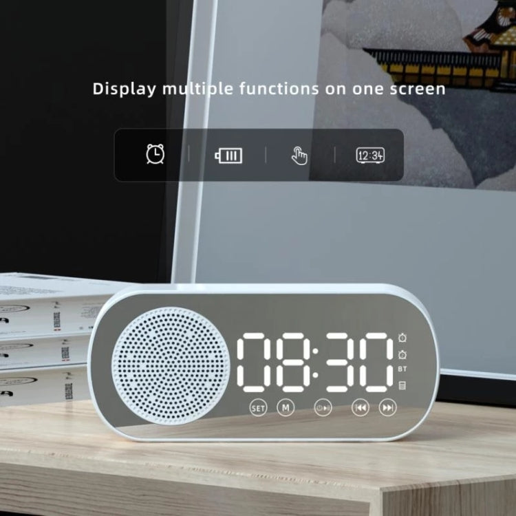 Z7 デジタル Bluetooth 5.0 スピーカー 多機能ミラーアラームクロック FMラジオ Z7（ブラック）、Z7（ホワイト）、Z7（ピンク）