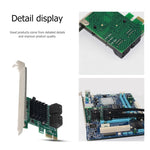 PCI Express 4ポート PCI-E X1/X4/X8/X16 コンバーター PCIE から SATA 拡張アダプター