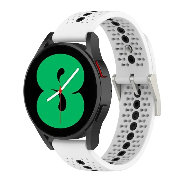 二色シリコン通気性ストラップ、Samsung Gear S2 Classic用、Samsung Galaxy Gear Sport用