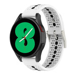 二色シリコン通気性ストラップ、Samsung Gear S2 Classic用、Samsung Galaxy Gear Sport用