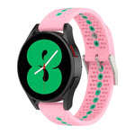 二色シリコン通気性ストラップ、Samsung Gear S2 Classic用、Samsung Galaxy Gear Sport用