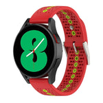 二色シリコン通気性ストラップ、Samsung Gear S2 Classic用、Samsung Galaxy Gear Sport用