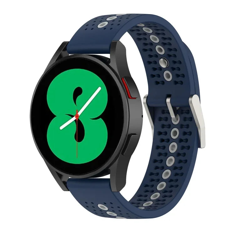 二色シリコン通気性ストラップ、Samsung Gear S2 Classic用、Samsung Galaxy Gear Sport用