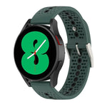 二色シリコン通気性ストラップ、Samsung Gear S2 Classic用、Samsung Galaxy Gear Sport用