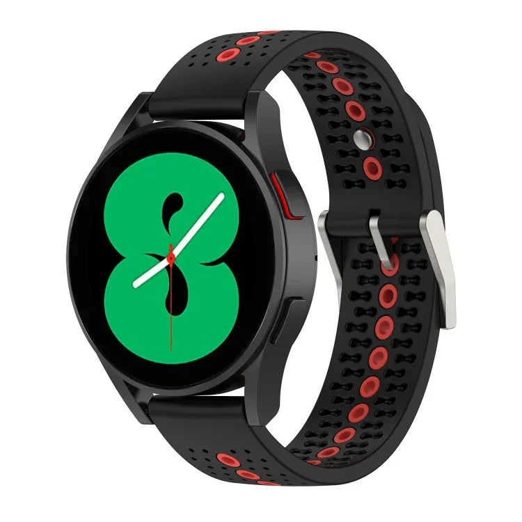 二色シリコン通気性ストラップ、Samsung Gear S2 Classic用、Samsung Galaxy Gear Sport用