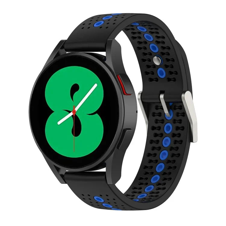 二色シリコン通気性ストラップ、Samsung Gear S2 Classic用、Samsung Galaxy Gear Sport用