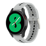 二色シリコン通気性ストラップ、Samsung Gear S2 Classic用、Samsung Galaxy Gear Sport用