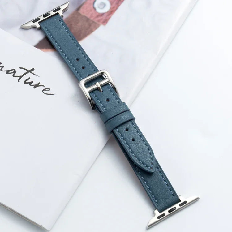 マイクロファイバー レザー ピンバックル ウォッチストラップ Apple Watchシリーズ用、7 41mm / 6&SE&5&4 40mm / 3&2&1 38mm、7 45mm / 6&SE&5&4 44mm / 3&2&1 42mm